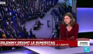Zelensky devant le Bundestag : le président dénonce un "nouveau mur contre la liberté"