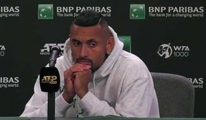 ATP - Indian Wells 2022 - Nick Kyrgios came close to an accident then apologized : "What do you want me to say, it was an accident"