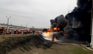 Russie: un dépôt de pétrole en feu après une "frappe aérienne ukrainienne" (autorités)