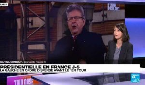 Présidentielle en France : la gauche en ordre dispersée avant le 1er tour