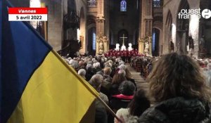 VIDÉO. La cathédrale de Vannes vibre pour la solidarité envers l’Ukraine
