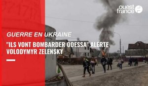 VIDÉO. Guerre en Ukraine. "Les Russes vont bombarder Odessa. Ce sera un crime historique" prévient le président Volodymyr Zelensky 