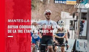 VIDEO. Paris-Nice : Bryan Coquard (Cofidis) au départ de la 1re étape de Paris-Nice