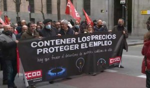 Manifestation à Madrid contre l'envolée des prix