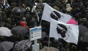 Corse: manifestation tendue à Bastia en soutien d'Yvan Colonna