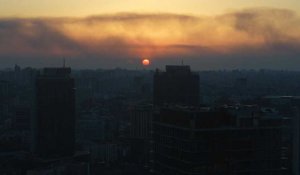 Ukraine: timelapse et images du coucher de soleil sur Kiev