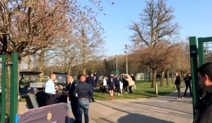 Foot Entraînement équipe de France Clairefontaine autographes dimanche 27 mars 2022