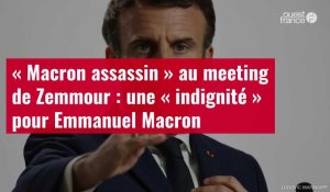 VIDÉO. « Macron assassin » au meeting de Zemmour : une « indignité » pour Emmanuel Macron