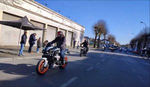 Cent cinquante motos défilent entre Cambrai et Saint-Quentin