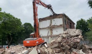 Lens: démolition en vue de la résidence Maisons et cités à Bollaert