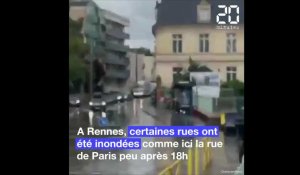 Un violent orage s'abat sur Rennes et provoque des inondations