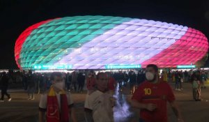 Euro-2020: Les supporters quittent le stade de Munich après Belgique - Italie