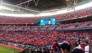 EURO 2021 - Échauffement Angleterre - Danemark le 7 juillet 2021 à stade de Wembley à Londres