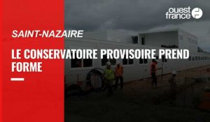 Vidéo. Le chantier du conservatoire provisoire de Saint-Nazaire