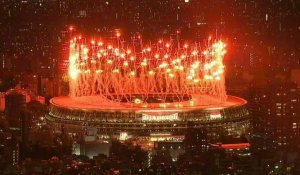 Tokyo-2020: feux d'artifice à la fin de la cérémonie d'ouverture