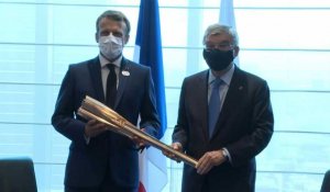 JO: la France "à pied d'oeuvre" pour préparer Paris 2024 (Emmanuel Macron)