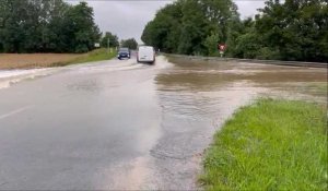 Inondations sur la D1 et la D501