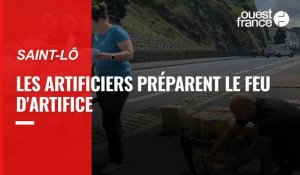 VIDEO. Les artificiers en pleine préparation du feu d'artifice à Saint-Lô