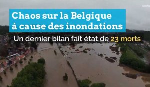 Chaos sur la Belgique à cause des inondations 