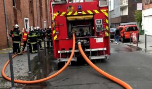 Lille: incendie dans un appartement a Wazemmes