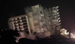 Floride : ce qui restait de l'immeuble effondré le 24 juin été détruit