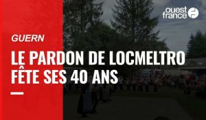 VIDÉO. Le bagad de Lann Bihoué célèbre les 40 ans du pardon de Locmeltro, à Guern