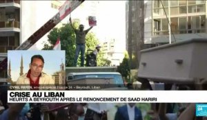 Crise au Liban : des heurts à Beyrouth après le renoncement de Saad Hariri