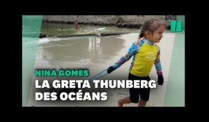 À Rio, cette enfant de 4 ans débarrasse l'océan de ses déchets