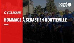 VIDÉO. Le cyclisme manchois rend hommage à Sébastien Houtteville