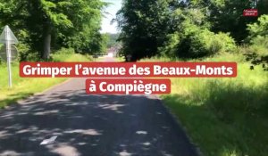 Grimper l’avenue des Beaux-Monts à Compiègne