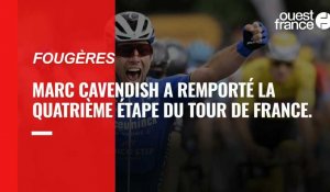 Mark Cavendish, grand gagnant de la 4e étape du Tour de France à Fougères