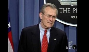 Plateau brève : déclarations de Donald Rumsfeld