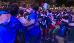 Euro-2020 : la joie à Rome après le but de Chiesa face à l'Espagne