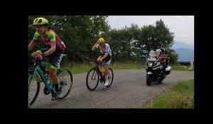 Ain Bugey Valromey Tour : Passage des coureurs dans le Grand Colombier