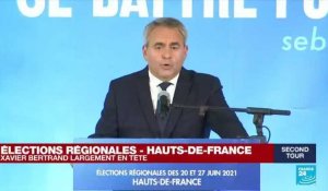 Elections régionales en France : le sortant Xavier Bertrand (ex-LR) l'emporte dans les Hauts-de-France (estimations)