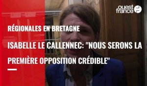 VIDÉO. Régionales en Bretagne. Isabelle Le Callennec: "nous serons la première opposition crédible"