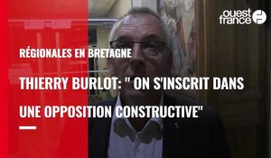 VIDÉO. Régionales en Bretagne :  "Nous serons dans une opposition constructive", déclare Thierry Burlot: 