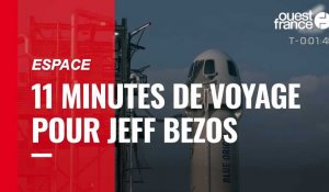 VIDÉO. Espace : Jeff Bezos réalise le premier voyage de tourisme spatial