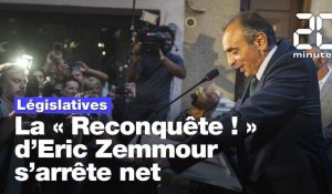 Législatives 2022 : Eric Zemmour, une claque électorale et la déception de ses militants
