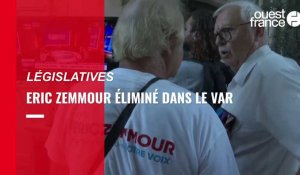 VIDÉO. Législatives : Éric Zemmour éliminé dans le Var