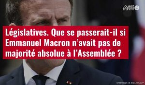 VIDÉO. Législatives : que se passerait-il si Emmanuel Macron n’avait pas de majorité absolue à l'Assemblée ?