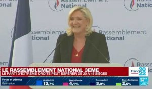 Législatives : Le Pen juge "possible d'envoyer un groupe très important" du RN à l'Assemblée