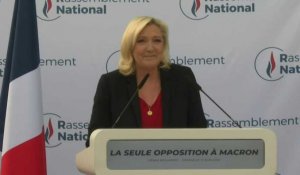 Législatives: Marine le Pen demande aux électeurs de "confirmer" son score lors au second tour