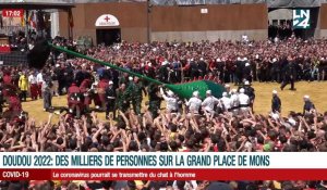 Doudou 2022: des milliers de personnes sur la Grand Place de Mons