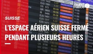 VIDÉO. Suisse : l'espace aérien fermé pendant plusieurs heures à cause d'une panne informatique 