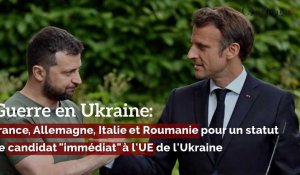 France, Allemagne, Italie et Roumanie pour un statut de candidat "immédiat" à l'UE de l'Ukraine