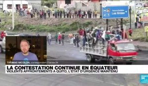 Équateur : face à la contestation, l'état d'urgence maintenu