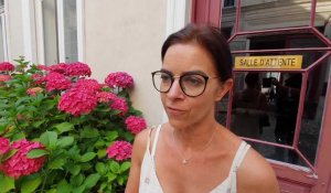 Marie-Christine Dutat, bâtonnière de Lille, explique le prix littéraire remis au journaliste Mathieu Palain