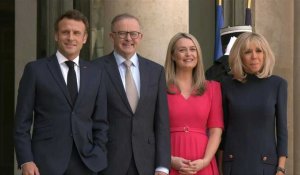 Emmanuel Macron reçoit le Premier ministre australien Anthony Albanese