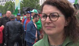 Manifestation du 20 juin à Bruxelles: interview de Marie-Hélène Ska (CSC)